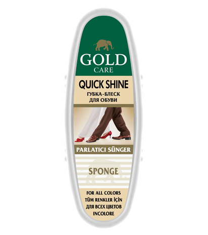 Quick Shine Sponge - Gold Care Shoe Care Products